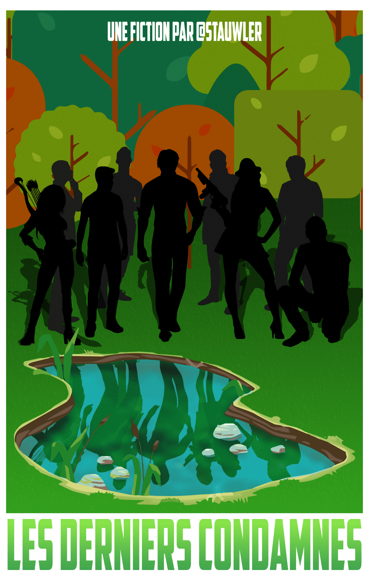 Première version de la première de couverture de la fiction "Les Derniers Condamnés"